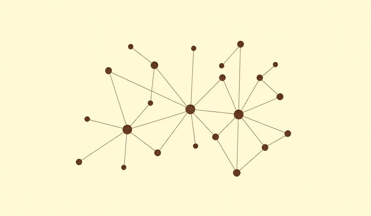 Abstract partnership ecosystem illustration